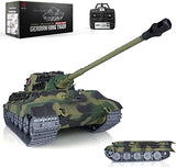 Pro Edition Henglong 1/16 Tk7.0 King Tiger 2 Rc Tank Metal Tracks Wheels Motor Barrel Retractable Bb Airsoft 360 Turret