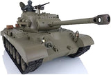 Henglong 2.4Ghz 1/16 Scale 7.0 Plastic Ver M26 Pershing RTR RC Tank Model 3838 340° Rotating Turret Infrared Combat Lifting Barrel Light Sound