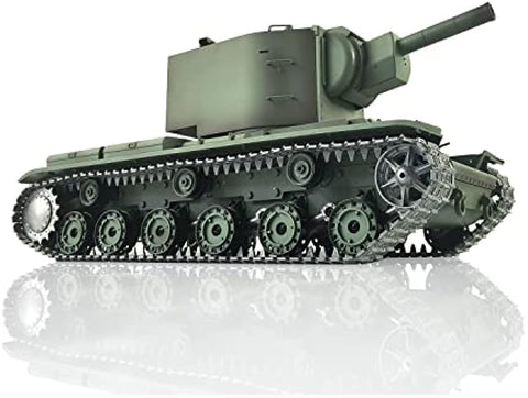 Upgraded Edition 1/16 Henglong Tk7.0 Soviet Kv-2 Rc Tank Gigant 3949 Metal Tracks Drive Wheels Recoil Bb Airsoft Sound Smoke Effect