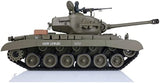 Henglong 2.4Ghz 1/16 Scale 7.0 Plastic Ver M26 Pershing RTR RC Tank Model 3838 340° Rotating Turret Infrared Combat Lifting Barrel Light Sound