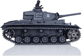 Henglong RC Tank 1/16 7.0 Upgraded German Panzer Iii L RTR RC Tank 3848 Metal Tracks 340° Rotating Turret Infrared Combat