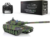 HengLong 2.4Ghz 1/16 Scale Radio Remote Control German Leopard 2A6 RC Air Soft RC Battle Tank Smoke & Sound