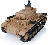 2.4G Henglong Tank 1/16 7.0 Plastic German Panzer Iii H RTR RC Tank Model 3849 Infrared Combat 340° Rotating Turret