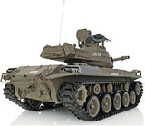 Henglong RTR RC Tank 2.4Ghz 1/16 Scale 7.0 Plastic Walker Bulldog Tank IR Combat Model 3839 340° Rotating Turret