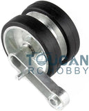 Heng Long RC Tank Metal Road Wheels 14 Pcs for 1/16 USA M1A2 Abrams RC Tank 3918 Spare Part