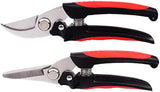 Henglong Steel Pruning Shears - Best Tree Trimmer, Garden Shears, Hand Pruner-Razor Sharp Bypass Secateurs, Ergonomic Gardening Tool for Effortless Cuts 2pcs/pack