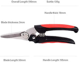 Henglong Steel Pruning Shears - Best Tree Trimmer, Garden Shears, Hand Pruner-Razor Sharp Bypass Secateurs, Ergonomic Gardening Tool for Effortless Cuts 2pcs/pack