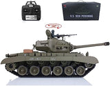 Henglong 2.4Ghz 1/16 Scale 7.0 Plastic Ver M26 Pershing RTR RC Tank Model 3838 340° Rotating Turret Infrared Combat Lifting Barrel Light Sound
