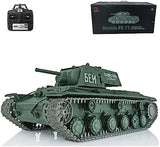 Henglong Infrared Combat RC Tank 2.4G 1/16 7.0 Upgraded Soviet Kv-1 RTR 3878 Metal Tracks 340° Rotating Turret