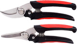 Henglong Steel Pruning Shears - Best Tree Trimmer, Garden Shears, Hand Pruner-Razor Sharp Bypass Secateurs, Ergonomic Gardening Tool for Effortless Cuts 2pcs/pack