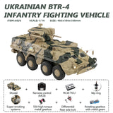 Hooben 1/16 Ukraine BTR-4 Infantry Fighting Vehicle RC AFV RTR Version No. S6826
