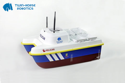 THOR ROBOTICS "PELICAN" Remote Control Fishing Bait Boat With Cameras And Sonar, 4 Hoppers USV