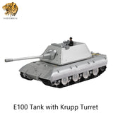 Hooben 1/16 GERMAN SUPER HEAVY TANK PANZERKAMPFWAGEN E-100 Krupp Turret or Porsche Turret WWII RC METAL Brushless TANK RTR No.6606