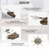 Hooben 1/10 Tiger I Late Production Michael Wittmann Heavy Tank WWII RC TANK RTR No.6619