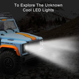 1/12 Remote Control Truck Rock Crawler 2.4G 4WD Off-Road High-Speed Vehicle Minitary Truck RTR Toy MN-99(White)