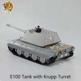 Hooben 1/16 GERMAN SUPER HEAVY TANK PANZERKAMPFWAGEN E-100 Krupp Turret or Porsche Turret WWII RC METAL Brushless TANK RTR No.6606