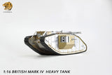 Hooben 1/16 WWI British Mark IV (Male) Heavy RC Metal Tank Kit No. 6676
