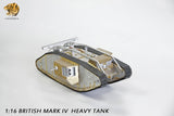 Hooben 1/16 WWI British Mark IV (Male) Heavy RC Metal Tank Kit No. 6676