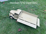 Hooben 1/10 Opel Blitz WWII German 3T Medium-Duty Truck RC Model RTR No. T6809R
