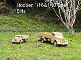 Hooben 1/10 Opel Blitz WWII German 3T Medium-Duty Truck RC Model RTR No. T6809R