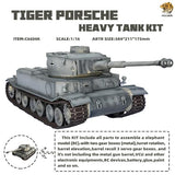 Hooben 1/16 German Tiger P Tiger Porsche VK 4501 RC Tank Model No.6604