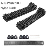 Nylon Tracks for Hooben 1/10 RC Tank: Tiger/T3476/T3485/Hetzer/Panzer III/Leopard/M4A3E8