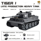 Hooben 1/10 Tiger I Late Production Michael Wittmann Heavy Tank WWII RC TANK RTR No.6619