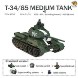 Hooben 1/10 T-34/85 Soviet Medium Tank T34 RTR Brushless Version No.6774