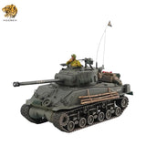 HOOBEN 1/10 M4A3E8 Fury Sherman Brad Pitt Tank with Master Camouflage Weathering+Figure+Zimmerit +Metal barrel and Muzzle RTR 6620