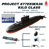 Arkmodel 1/72 Russia Project 877EKM/636 Kilo Class Attack Submarine Plastic Model KIT No.7616K
