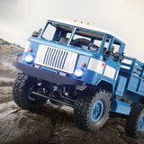 1/16 2.4G 4WD Crawler Car Remote Control Off-road Military Vehicle With LED Light Model RTR Toy MN-66