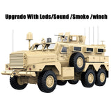 1/12 US 6*6 Explosion Proof Truck MRAP 2.4G RC Alloy Car RTR HG-P602 Yellow